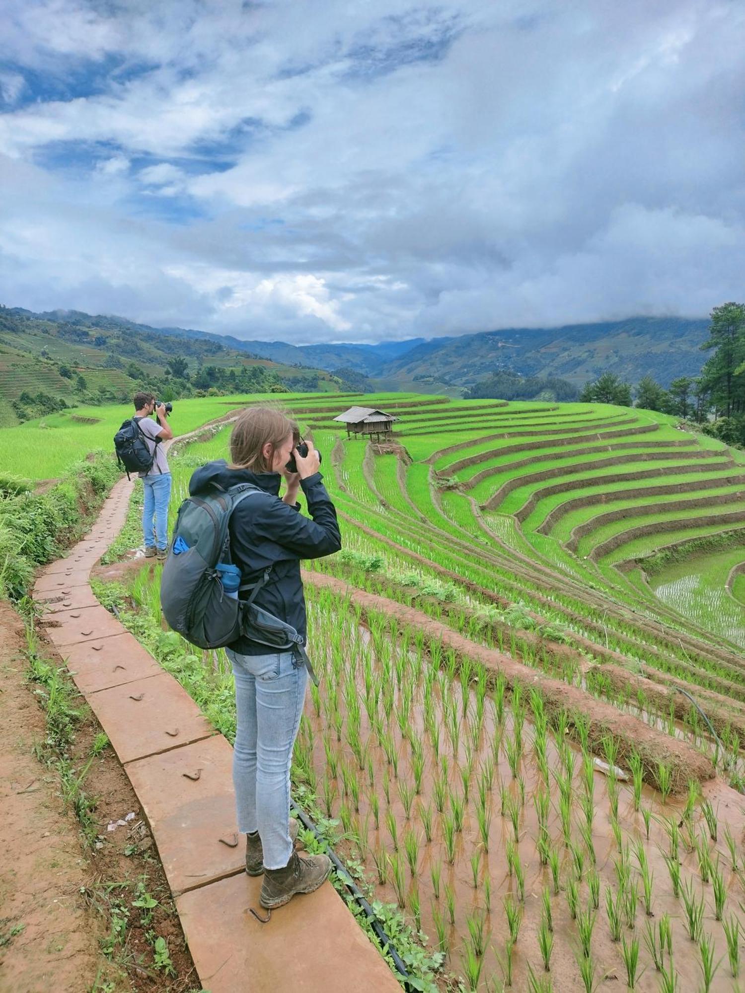 Mu Cang Chai Big View Homestay, Tour & Vegetarian מראה חיצוני תמונה